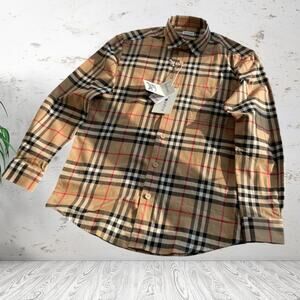 Burberry Check Cotton Flannel Shirt